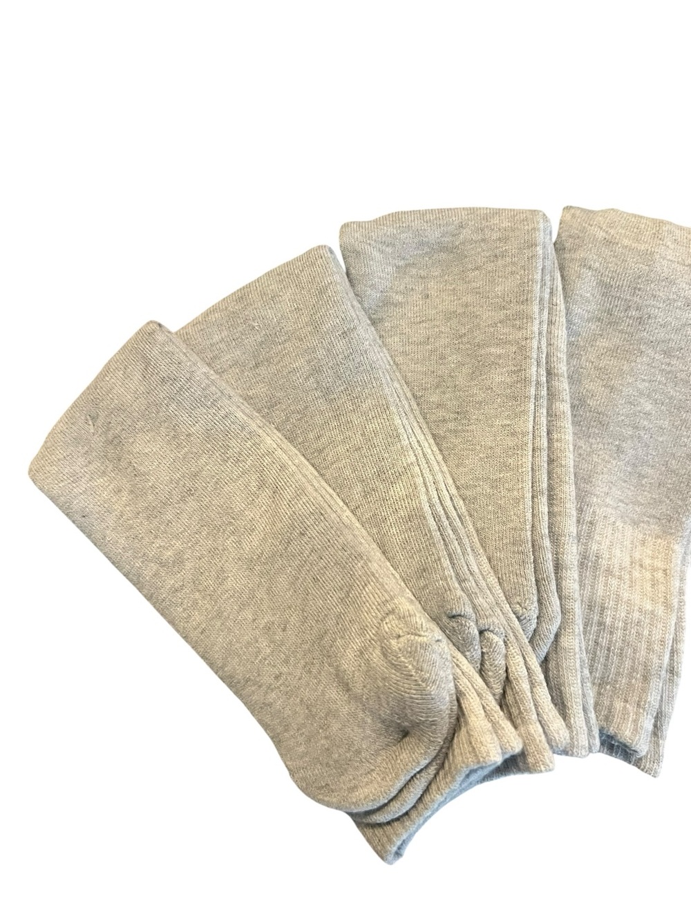 Everyday Crew Socks - Light Gray (4 Pair)